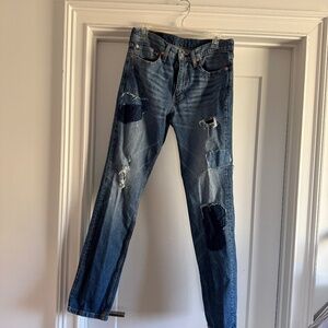 Levi's Distressed/Patched Jeans